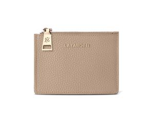 Lazarotti Cartera de llaves y tarjetas de piel de Bolonia con protección RFID, 11,5 amarillo