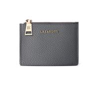 Lazarotti Cartera de llaves y tarjetas de piel de Bolonia con protección RFID, 11,5 gris