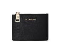 Lazarotti Cartera de llaves y tarjetas de piel de Bolonia con protección RFID, 11,5 negro