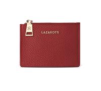 Lazarotti Cartera de llaves y tarjetas de piel de Bolonia con protección RFID, 11,5 rojo