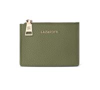 Lazarotti Cartera de llaves y tarjetas de piel de Bolonia con protección RFID, 11,5 verde oliva