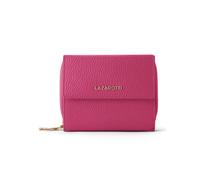 Lazarotti Cartera de piel «Bologna» con cremallera envolvente, 12 cm fucsia