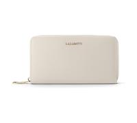 Lazarotti Cartera de piel «Bologna Leather XL» con cremallera envolvente, 19 cm blanco