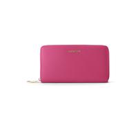 Lazarotti Cartera de piel «Bologna Leather XL» con cremallera envolvente, 19 cm fucsia