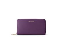 Lazarotti Cartera de piel «Bologna Leather XL» con cremallera envolvente, 19 cm lila