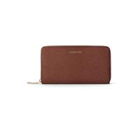 Lazarotti Cartera de piel «Bologna Leather XL» con cremallera envolvente, 19 cm marrón
