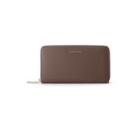Lazarotti Cartera de piel «Bologna Leather XL» con cremallera envolvente, 19 cm marrón