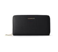 Lazarotti Cartera de piel «Bologna Leather XL» con cremallera envolvente, 19 cm negro
