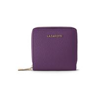Lazarotti Cartera de piel «Bologna» mediana con cremallera perimetral, 10 cm lila