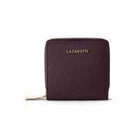 Lazarotti Cartera de piel «Bologna» mediana con cremallera perimetral, 10 cm rojo