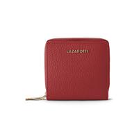 Lazarotti Cartera de piel «Bologna» mediana con cremallera perimetral, 10 cm rojo