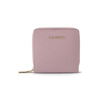 Lazarotti Cartera de piel «Bologna» mediana con cremallera perimetral, 10 cm rosa