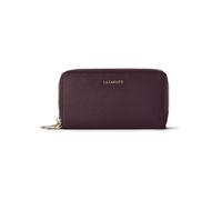 Lazarotti Cartera de piel de Bolonia XL con doble cremallera perimetral y protección RFID, 20 cm rojo