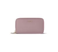Lazarotti Cartera de piel de Bolonia XL con doble cremallera perimetral y protección RFID, 20 cm rosa
