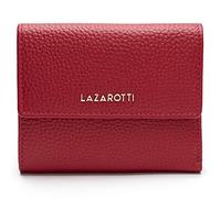 Lazarotti Cuero Monedero Bologna Leather Wallet with 8 Card Slots Red Rojo