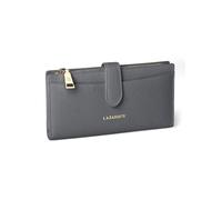 Lazarotti Stamm Ladies LZ03045 - Cartera para mujer, gris, Formato horizontal (sin solapa), Moderno