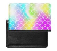 LAZAT Funda para Pasaporte Cuentos De Sirenas Funda Porta Pasaporte De Cuero PU con Ranura para Tarjetas