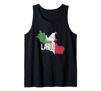 Lazio Italia Región Retro Mapa Vintage Coliseo Recuerdo Camiseta sin Mangas