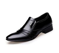 LAZIRO 2022 Zapatos de Cuero Negocios for Hombres Zapatos Casuales de Bajos Zapatos for Hombre Zapatos de Hombre Zapatos for Hombres (Color : Noir, Size : 44 EU)