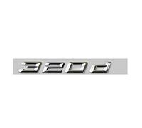 LAZIRO 3D ABS Cromado Letras del Coche Emblema del Maletero Trasero Insignia Pegatina Apto for Letras Fit For BMW G20 316i 320i 320d 325i 330i 2020 2021 Accesorios (Color : 320d, Size : 2019-2022)
