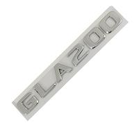 LAZIRO 3D ABS Cromo Negro Coche Maletero Trasero Emblema Insignia GLA 200 260 Letras número Pegatina Apto for Mercedes X156 X164 H247 Accesorios (Color : GLA 200 Silver)