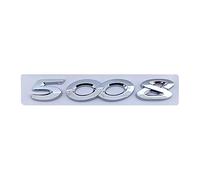 LAZIRO 3D ABS Cromo Plata Negro Coche Maletero Trasero calcomanía Emblema Insignia Letras número Pegatina Apto for Peugeot 2008 3008 4008 5008 Accesorios (Color : 5008 Silver)