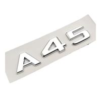 LAZIRO 3D ABS Rojo Negro Cromo Coche Letras traseras Maletero Insignia Pegatina A45S Emblema Logo Apto for Mercedes A45S AMG W177 W176 Accesorios (Color : A45 Chrome)