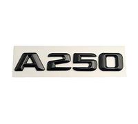 LAZIRO ABS Negro Letras 3D for la Insignia del Maletero Trasero del Coche Emblema Logo Apto for Mercedes Benz A45 A160 A180 A200 A260 W176 W177 Accesorios (Color : Glossy Black, Size : A250)