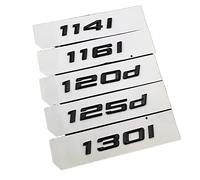 LAZIRO Adhesivo for Maletero de Coche Negro ABS 3D 114i 116i 118i 120i 123i 125i 130i 116d 118d 120d 125d 130d Emblema Logo Apto for BMW E87 F20 E81 E82 (Color : Glossy Black, Size : 120d)