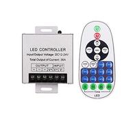 LAZIRO LED Regulador de Intensidad DC12-24V 36A Brillo Ajustable 360W 23KEY IR Control Remoto LED Strip Dimmer Switch Single Color Light Controller