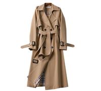 LAZIRO OtoñO E Invierno De Las Mujeres De Cuello De Polo De Color SóLido Trinchera Abrigo De Longitud Media De Moda Casual Por Encima De La Chaqueta De La Rodilla