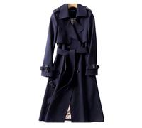 LAZIRO OtoñO E Invierno De Las Mujeres De Cuello De Polo De Color SóLido Trinchera Abrigo De Longitud Media De Moda Casual Por Encima De La Chaqueta De La Rodilla