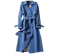 LAZIRO OtoñO E Invierno De Las Mujeres De Cuello De Polo De Color SóLido Trinchera Abrigo De Longitud Media De Moda Casual Por Encima De La Chaqueta De La Rodilla