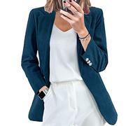 LAZIRO OtoñO E Invierno SeñOras Nueva Pana CáRdigan Temperamento Slim Color SóLido Casual Traje Cuello Chaqueta PequeñO Traje Profesional