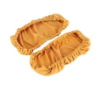 Lazmin 1 par de Fundas para Almohadillas para el Brazo de la Silla, extraíble, elástico, Lavable, Silla de Oficina, reposabrazos, Protector, Funda de cojín(Oro)