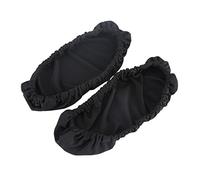 Lazmin 1 par de Fundas para Almohadillas para el Brazo de la Silla, extraíble, elástico, Lavable, Silla de Oficina, reposabrazos, Protector, Funda de cojín(Negro)