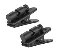 Lazmin 2 Pinzas para Cables para Auriculares, Negro Pinza Grande para Auriculares, aplicable a Auriculares de teléfono móvil/Auriculares walkie-Talkie/Auriculares