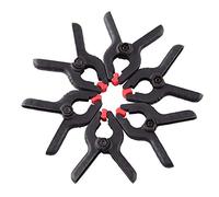 Lazmin 6PCS 2inch Plástico Fotografía Fondo Abrazaderas Nylon Spring Clamp para Photo Studio Printing Equipo fotográfico