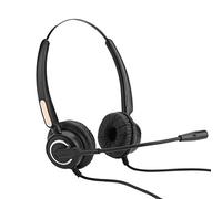 Lazmin Auriculares de Centro de Llamadas RJ9, Auriculares escalables con cancelación de Ruido y Auriculares con micrófono, Auriculares de Servicio al Cliente con Ajuste de Volumen y Silencio