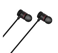 Lazmin Auriculares Deportivos inalámbricos Bluetooth con tecnología V4.1 de múltiples Pares incorporados Imanes, largas Horas de Espera y Tiempo de conversación con una Carga Completa (Negro)