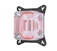 Lazmin Bloque de enfriamiento de Agua de la GPU de la computadora, Bloque de Enfriador de líquido Bloque de Agua Base de Cobre Cubierta Pom con Canal