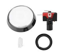 Lazmin Botón botón pulsador Iluminado LED Redondo Grande de 60 mm con microinterruptor para la Máquina de Juego portátil y cómodo de Usar