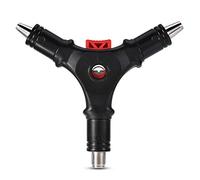 Lazmin F Conector Herramienta de instalación de Acampanado, 4 en 1 Herramienta de crimpado coaxial Pelacables para RG 59/6