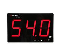 Lazmin Medidor de Nivel de Sonido LCD de 9.6 Pulgadas, medidor Digital de decibelios Medición de Ruido de Audio 30-130dB, medidor de monitoreo de decibelios con Alarma