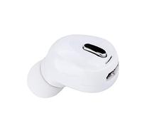 Lazmin Mini Auricular Invisible Bluetooth 5.0, Inalámbrico Deportivo Universal Con Sonido Para Autos y Teléfonos Inteligentes (Blanco)