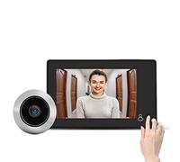 Lazmin Mirilla de Video LCD en Color TFT de 4.3", 145 ° Gran Angular Smart HD Visor de Puerta Cámara Soporte Foto