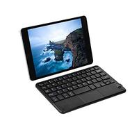 Lazmin Teclado Bluetooth ultradelgado, Mini Teclado inalámbrico portátil Bluetooth3.0 con Panel táctil, Compatible con el Android/, para PC/Tableta/computadora/teléfono Inteligente