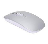 Lazmin112 2.4G Wireless Voice AI Smart Mouse, Computadora Portátil Mouse Inalámbrico 1600DPI Traducción De Entrada De Voz para Computadora Portátil De Oficina (Plata)