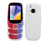 Lazmin112 2G Teléfono Móvil con Botones Grandes para Mayores, Pantalla HD 2,4 Pulgadas, Triple Sim, 0,13Mp, Linterna, Altavoz Frontal, Calendario, FM, Música, Grabadora, 3000 Mah (Blanc)