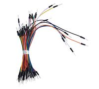Lazmin112 65 UDS. De Cables De Puente para Placa De Pruebas, Kit De Cable Macho a Macho Flexible sin Soldadoa para Proyectos Electóricos De Bricolaje